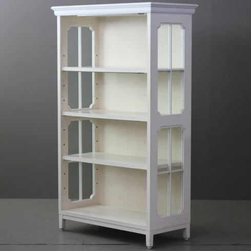 C302 オープンシェルフ 白 木製 什器 高さ152㎝ 幅90㎝ 奥行き45㎝