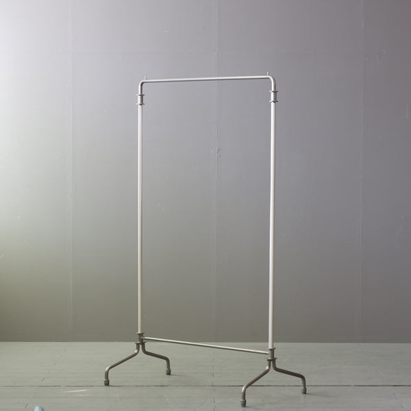 ハンガーラック 『EXIT METAL WORK SUPPLY』 ステンレス×レザー 什器 高さ162㎝ 幅96㎝ 奥行き50㎝ 【配送ランクE】【A1014】