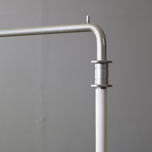 ハンガーラック 『EXIT METAL WORK SUPPLY』 ステンレス×レザー 什器 高さ162㎝ 幅96㎝ 奥行き50㎝ 【配送ランクE】【A1014】