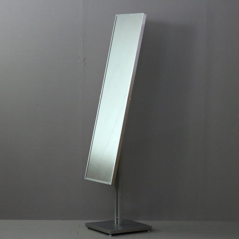 D312 スタンドミラー 片面 金属製 什器 高さ156㎝ 幅35㎝ 奥行35㎝