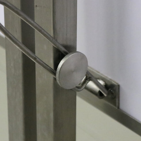 D312 スタンドミラー 片面 金属製 什器 高さ156㎝ 幅35㎝ 奥行35㎝