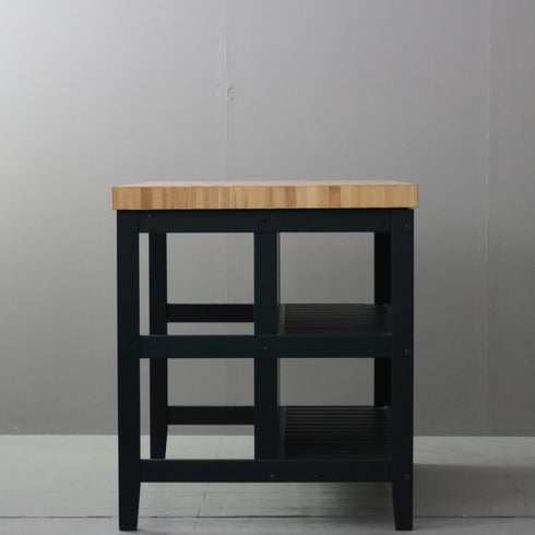 ワークテーブル 作業台 ウッド×アイアン 什器 高さ90㎝ 幅126㎝ 奥行79㎝ 【配送ランクD】【C330】