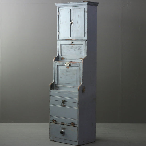 C335 キャビネット 木製 アンティーク 高さ174㎝ 幅55㎝ 奥行37㎝