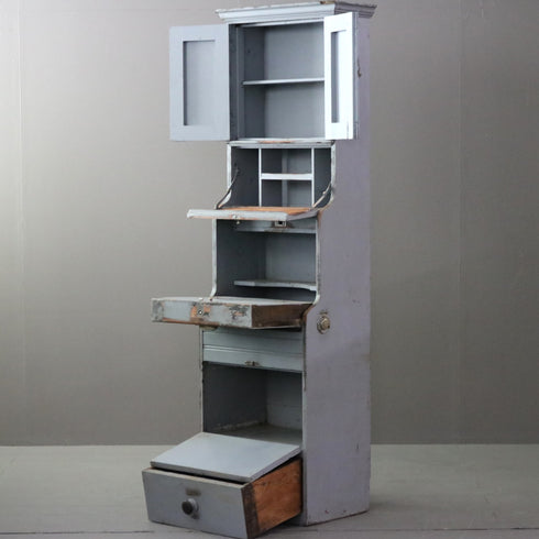 C335 キャビネット 木製 アンティーク 高さ174㎝ 幅55㎝ 奥行37㎝