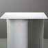 C356 スクエアテーブル 白 金属製 什器 高さ90㎝ 幅75㎝ 奥行75㎝