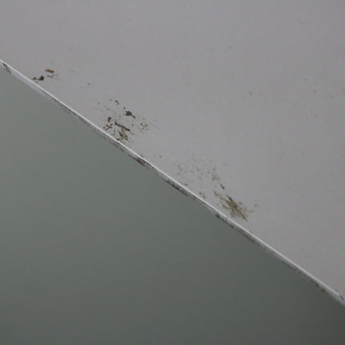 C356 スクエアテーブル 白 金属製 什器 高さ90㎝ 幅75㎝ 奥行75㎝