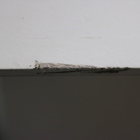 C356 スクエアテーブル 白 金属製 什器 高さ90㎝ 幅75㎝ 奥行75㎝