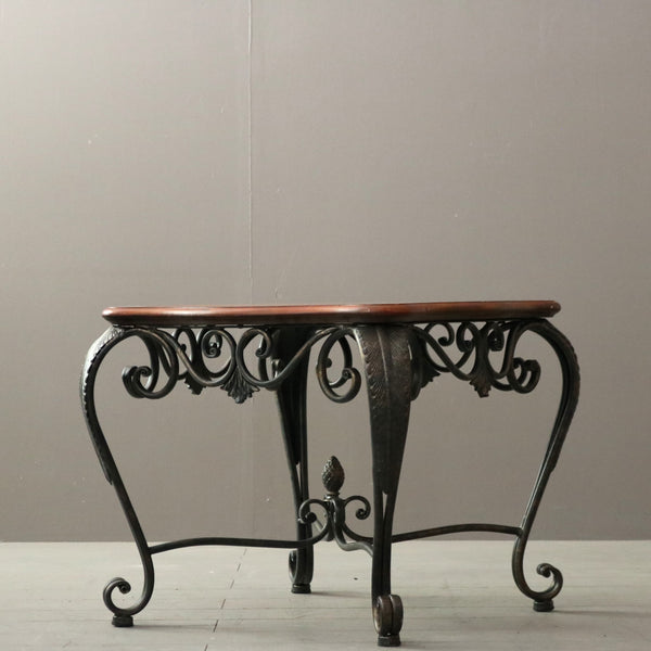 C364 サイドテーブル ウッド×アイアン 什器 高さ51㎝ 幅61㎝ 奥行61㎝