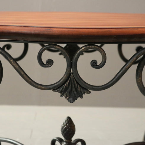 C364 サイドテーブル ウッド×アイアン 什器 高さ51㎝ 幅61㎝ 奥行61㎝