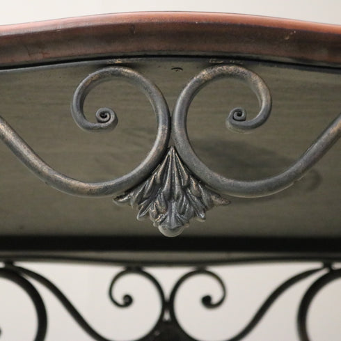 C364 サイドテーブル ウッド×アイアン 什器 高さ51㎝ 幅61㎝ 奥行61㎝