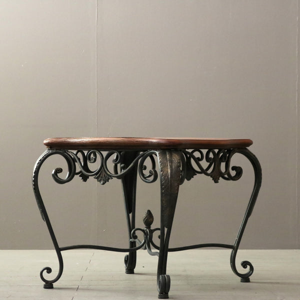 C365 サイドテーブル ウッド×アイアン 什器 高さ52㎝ 幅61㎝ 奥行61㎝