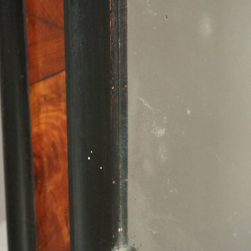 C367 壁掛けミラー 木製 イギリス輸入家具 高さ100㎝ 幅101㎝ 奥行9㎝