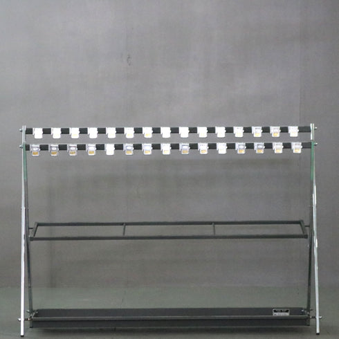 C370 スターキング 鍵付き傘立て30本 折り畳み式 金属製 高さ88㎝ 幅128㎝ 奥行27㎝