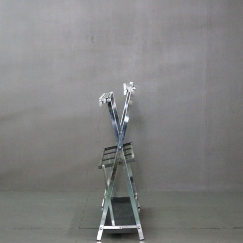 C370 スターキング 鍵付き傘立て30本 折り畳み式 金属製 高さ88㎝ 幅128㎝ 奥行27㎝