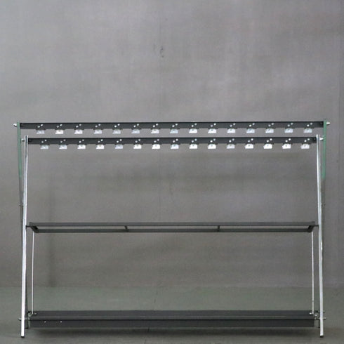 C370 スターキング 鍵付き傘立て30本 折り畳み式 金属製 高さ88㎝ 幅128㎝ 奥行27㎝