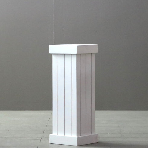 C371 傘立て 白 木製 高さ45㎝ 幅16㎝ 奥行き16㎝