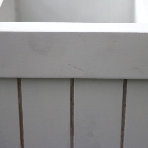 C371 傘立て 白 木製 高さ45㎝ 幅16㎝ 奥行き16㎝