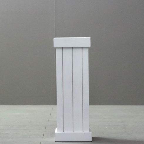 C372 傘立て 白 木製 高さ45㎝ 幅16㎝ 奥行き16㎝