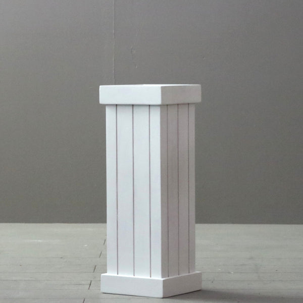 C372 傘立て 白 木製 高さ45㎝ 幅16㎝ 奥行き16㎝