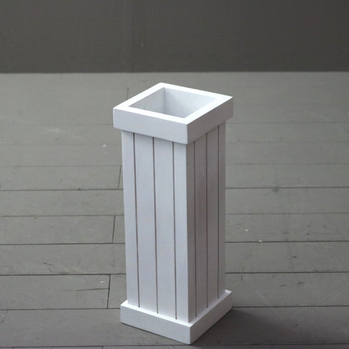 C372 傘立て 白 木製 高さ45㎝ 幅16㎝ 奥行き16㎝