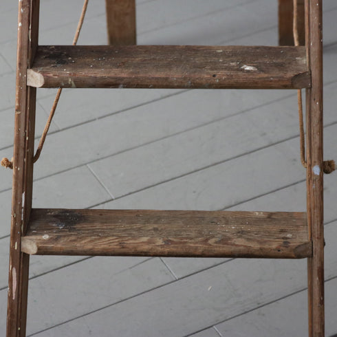 C379 Stephens&Carter ヴィンテージ ラダー 木製 イギリス輸入家具 高さ178㎝ 幅42㎝ 奥行148㎝