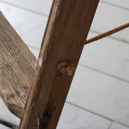 C379 Stephens&Carter ヴィンテージ ラダー 木製 イギリス輸入家具 高さ178㎝ 幅42㎝ 奥行148㎝