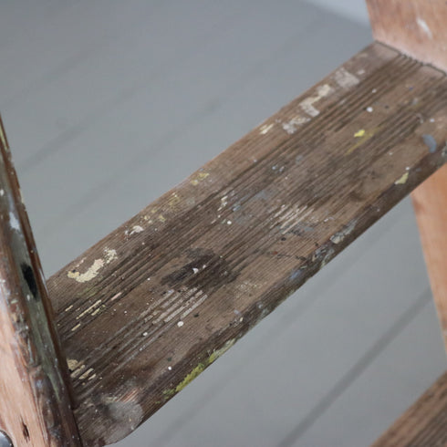 C379 Stephens&Carter ヴィンテージ ラダー 木製 イギリス輸入家具 高さ178㎝ 幅42㎝ 奥行148㎝