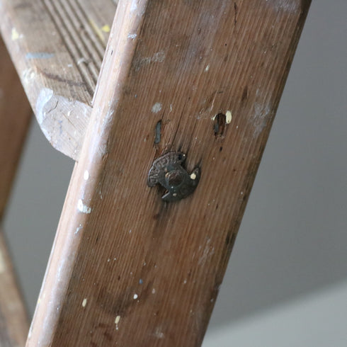 C379 Stephens&Carter ヴィンテージ ラダー 木製 イギリス輸入家具 高さ178㎝ 幅42㎝ 奥行148㎝