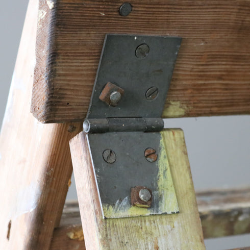 C379 Stephens&Carter ヴィンテージ ラダー 木製 イギリス輸入家具 高さ178㎝ 幅42㎝ 奥行148㎝