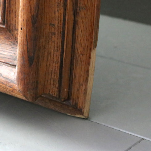 C383 壁掛け大型ミラー 木製 イギリス輸入家具 高さ147㎝ 幅115㎝ 奥行7㎝