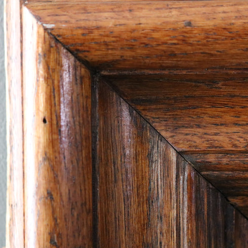 C383 壁掛け大型ミラー 木製 イギリス輸入家具 高さ147㎝ 幅115㎝ 奥行7㎝