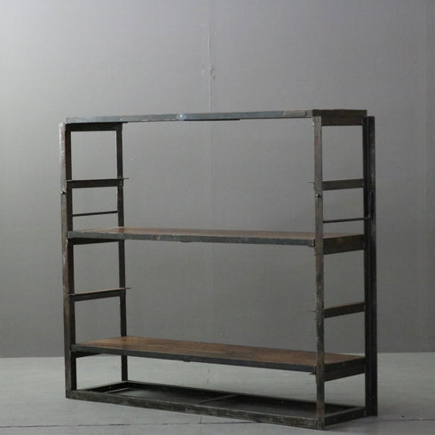 C384 philman&sons ウッド×アイアンシェルフ 高さ102㎝ 幅117㎝ 奥行31㎝