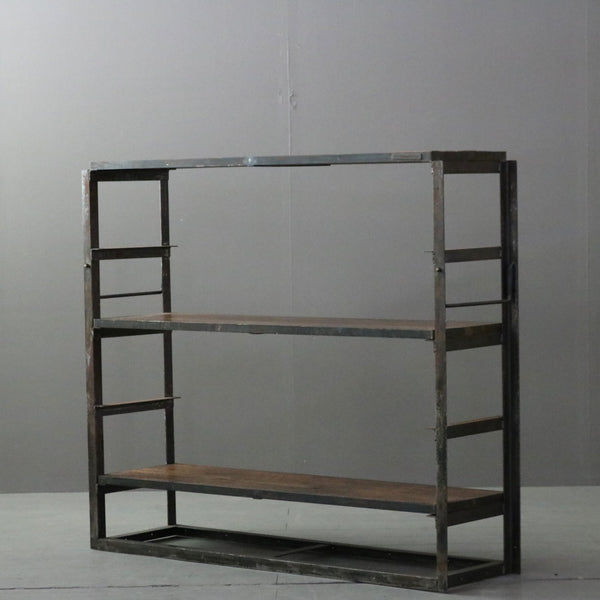 C384 philman&sons ウッド×アイアンシェルフ 高さ102㎝ 幅117㎝ 奥行31㎝