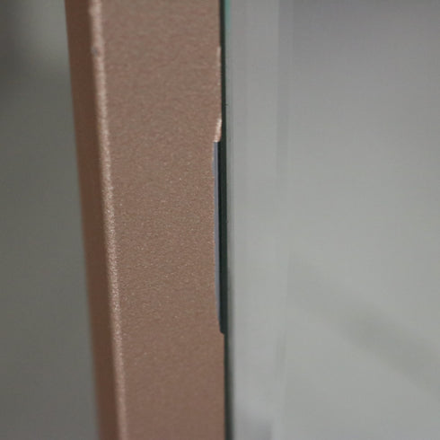 D142 スタンドミラー 両面 金属製 什器 高さ164㎝ 幅45㎝ 奥行45㎝