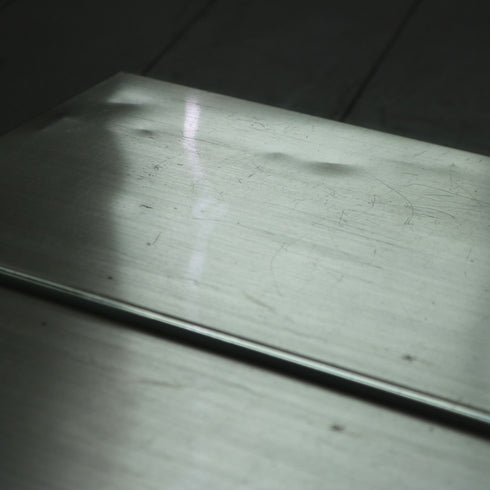 D144 スタンドミラー 両面 キャスター付き 金属製 什器 高さ160㎝ 幅45㎝ 奥行45㎝