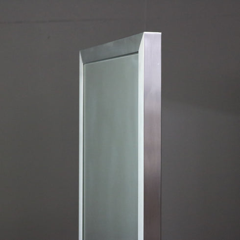 D143 スタンドミラー 両面 キャスター付き 金属製 什器 高さ172㎝ 幅46㎝ 奥行46㎝