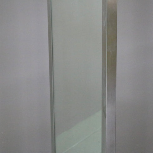 D143 スタンドミラー 両面 キャスター付き 金属製 什器 高さ172㎝ 幅46㎝ 奥行46㎝