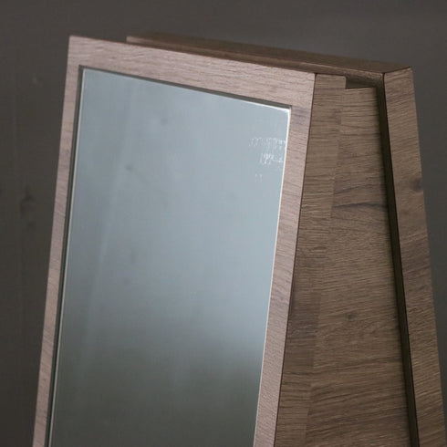 D149 スタンドミラー 両面 木製 キャスター付き 什器 高さ148㎝ 幅40㎝ 奥行45㎝