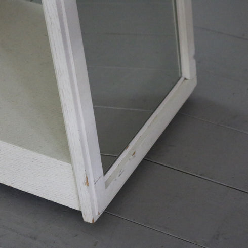 D148 スタンドミラー 両面 キャスター付き 木製 什器 高さ171㎝ 幅40㎝ 奥行48㎝