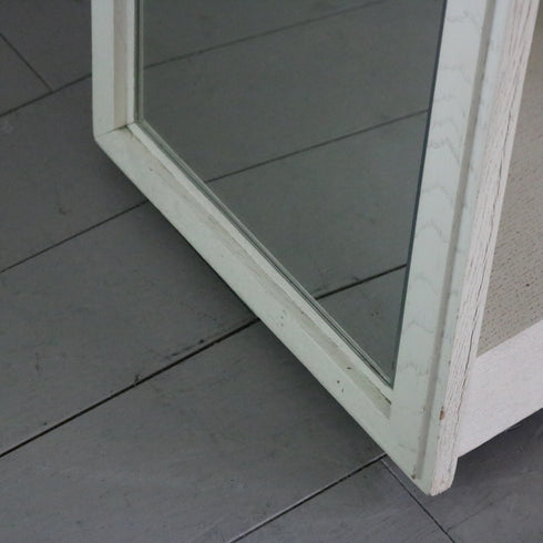 D148 スタンドミラー 両面 キャスター付き 木製 什器 高さ171㎝ 幅40㎝ 奥行48㎝