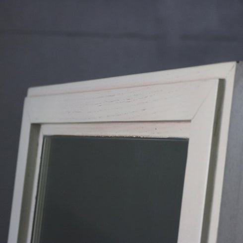 D147 スタンドミラー 両面 キャスター付き 木製 什器 高さ170㎝ 幅40㎝ 奥行48㎝