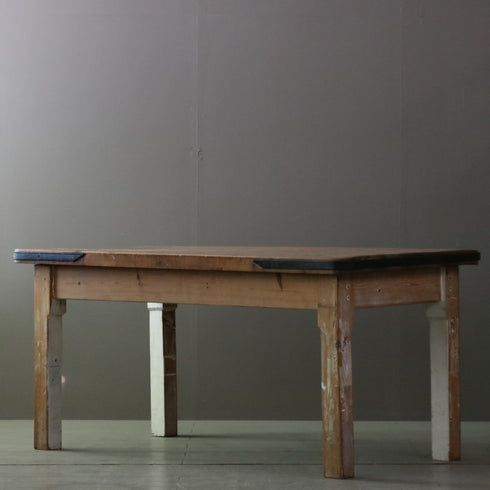 C340 ワークテーブル ウッド×アイアン 什器 高さ80㎝ 幅169㎝ 奥行89㎝