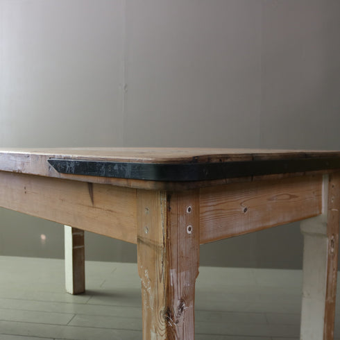 C340 ワークテーブル ウッド×アイアン 什器 高さ80㎝ 幅169㎝ 奥行89㎝