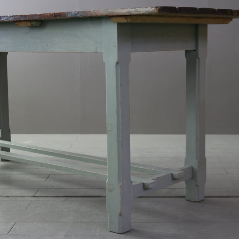 C341 アンティークテーブル 木製 什器 高さ78㎝ 幅185㎝ 奥行66㎝