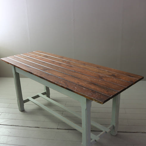 C341 アンティークテーブル 木製 什器 高さ78㎝ 幅185㎝ 奥行66㎝