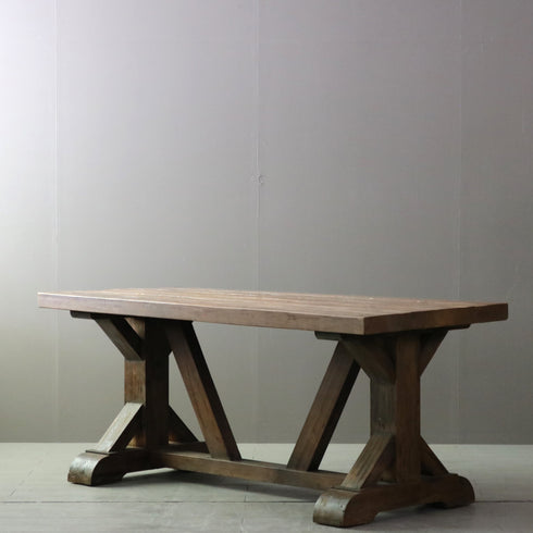 C342 ダイニングテーブル 木製 ヴィンテージ 高さ76㎝ 幅180㎝ 奥行78㎝