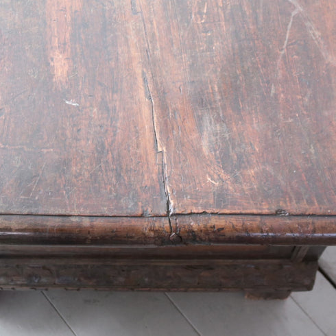 C378 コファ アンティーク装飾ボックス 木製 高さ55㎝ 幅168㎝ 奥行52㎝