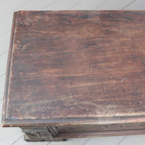 C377 コファ アンティーク装飾ボックス 木製 高さ58㎝ 幅170㎝ 奥行55㎝