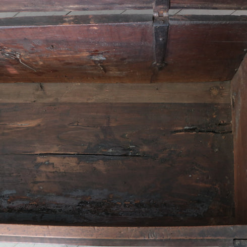 C377 コファ アンティーク装飾ボックス 木製 高さ58㎝ 幅170㎝ 奥行55㎝