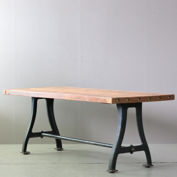 C397 大型テーブル ウッド×アイアン 高さ82㎝ 幅220㎝ 奥行89㎝